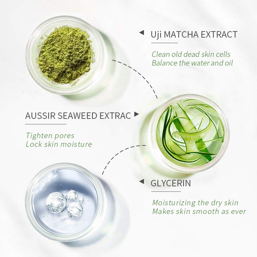 MIESCHER Matcha Facial Scrub Exfoliator Gel
