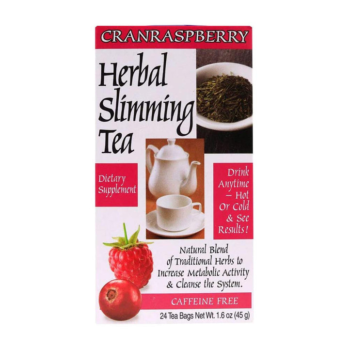 21st Century Herbal Slimming Tea, Cranraspberry, 24 Count