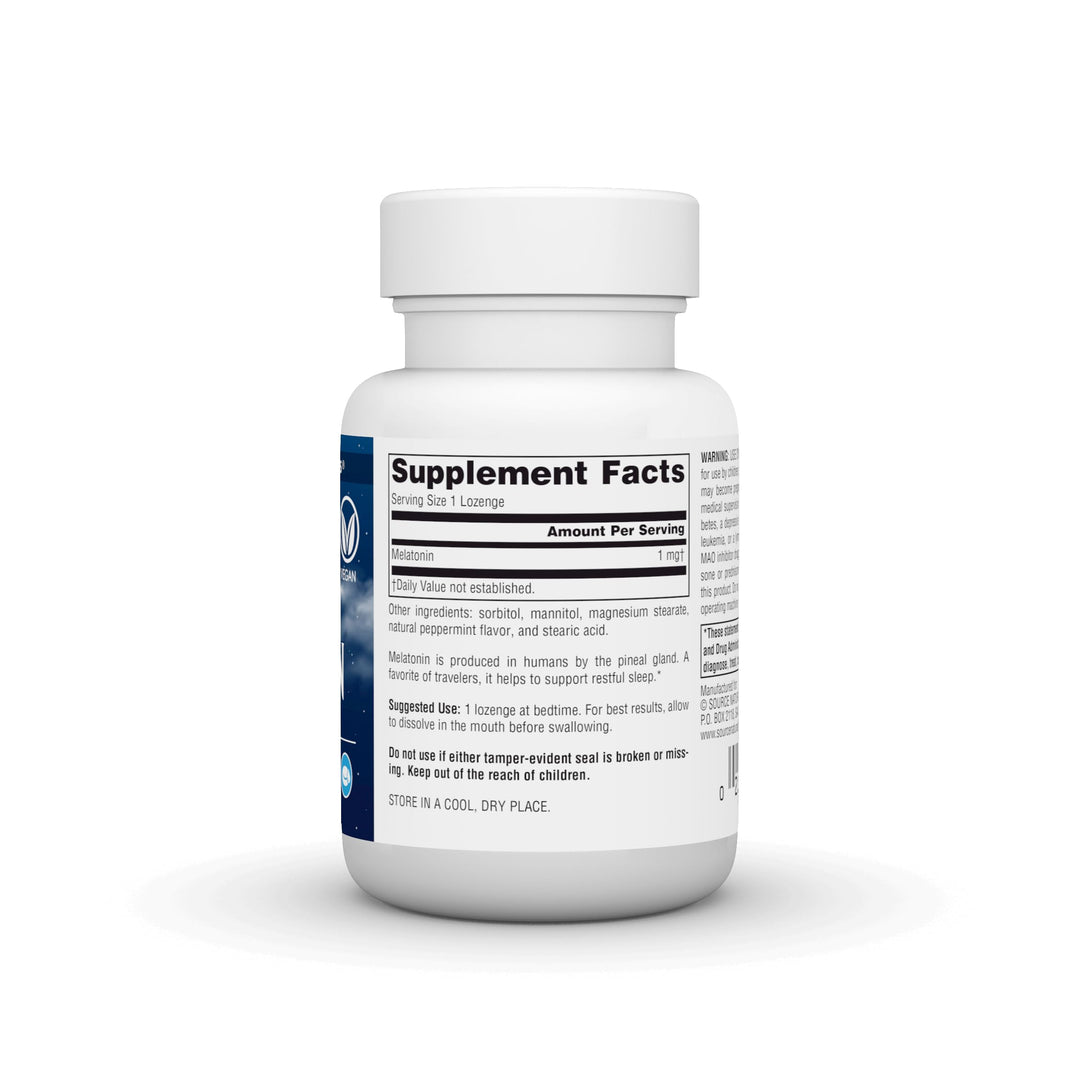 Source Naturals Melatonin, Peppermint, 1 mg, 100 Count