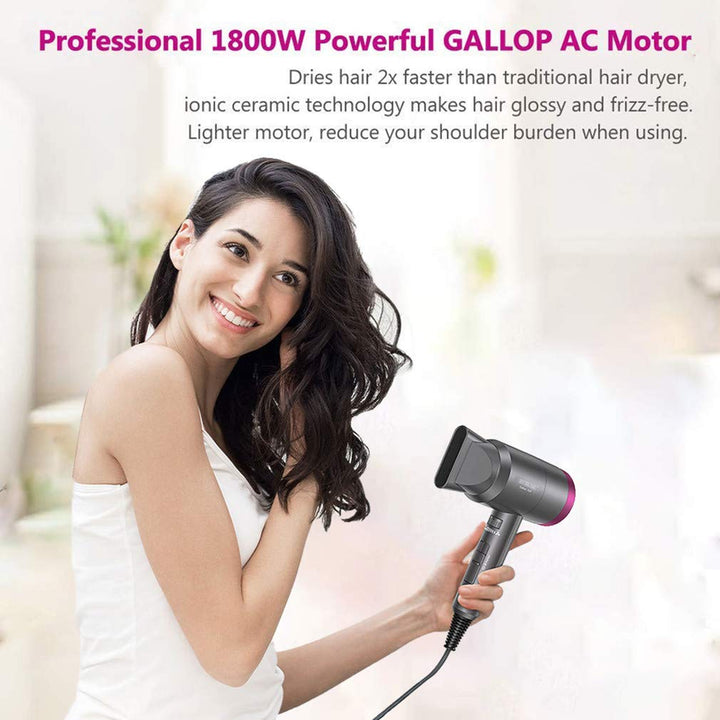 REBUNE 3 in 1 Hair Dryer Far Infrared Thermo Protect Hair Styler