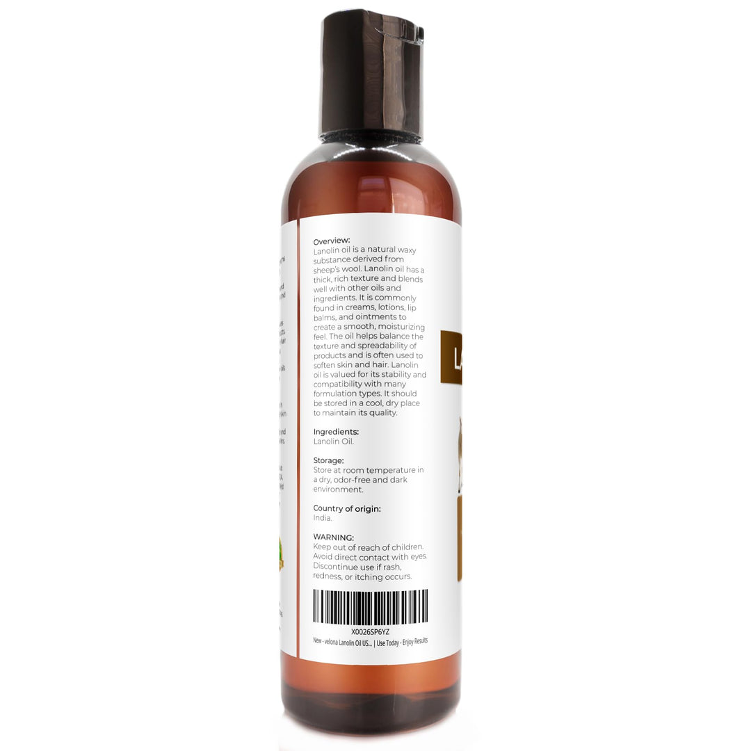 velona Lanolin Oil USP Grade, 4 fl oz