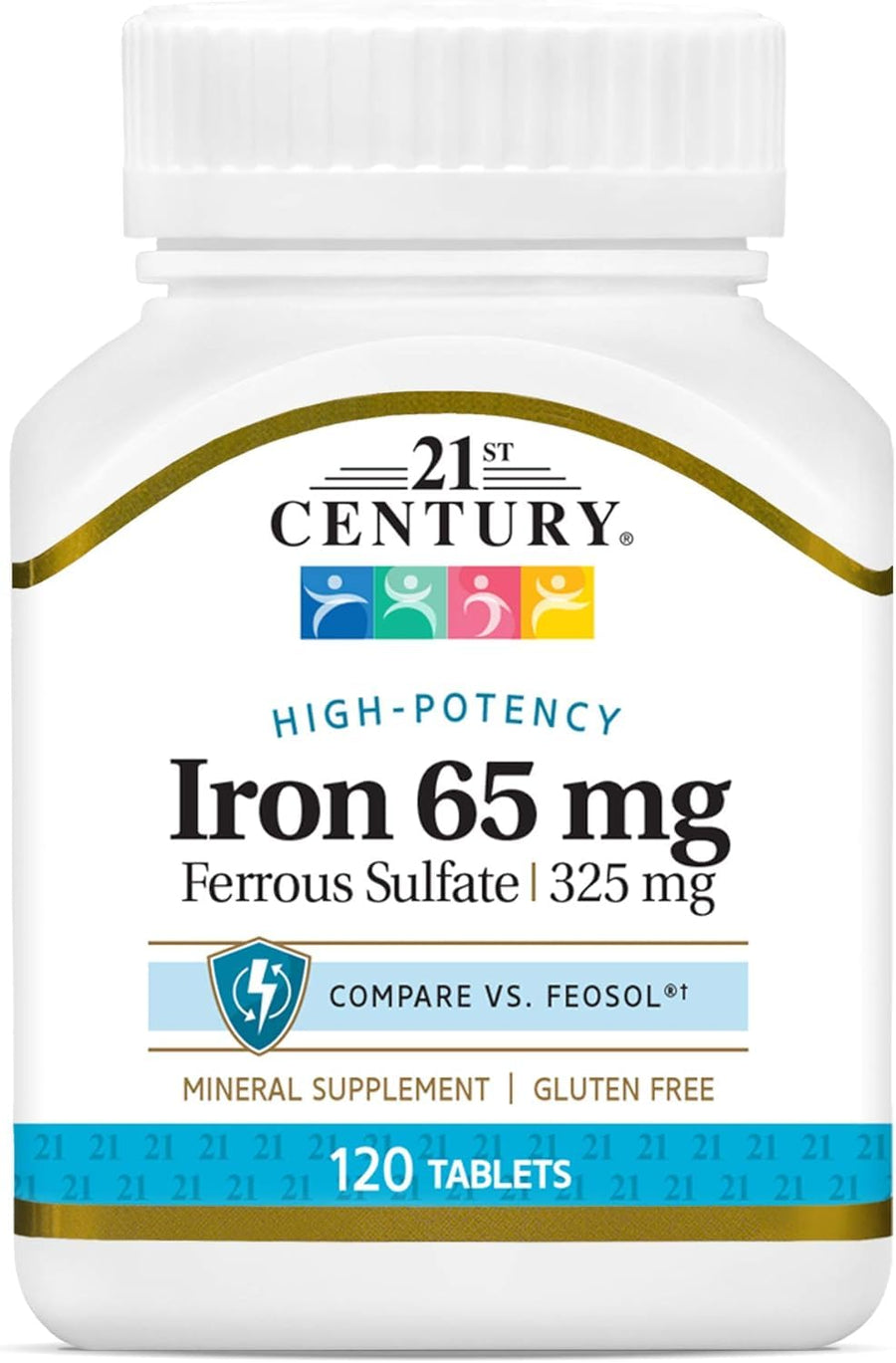 21st Century Iron Tablets, 65 mg, 120 Count