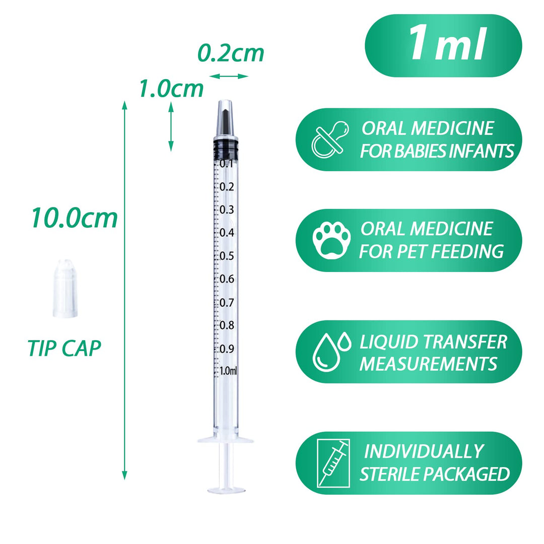 HiMo Syringe with Cap, 3 Count
