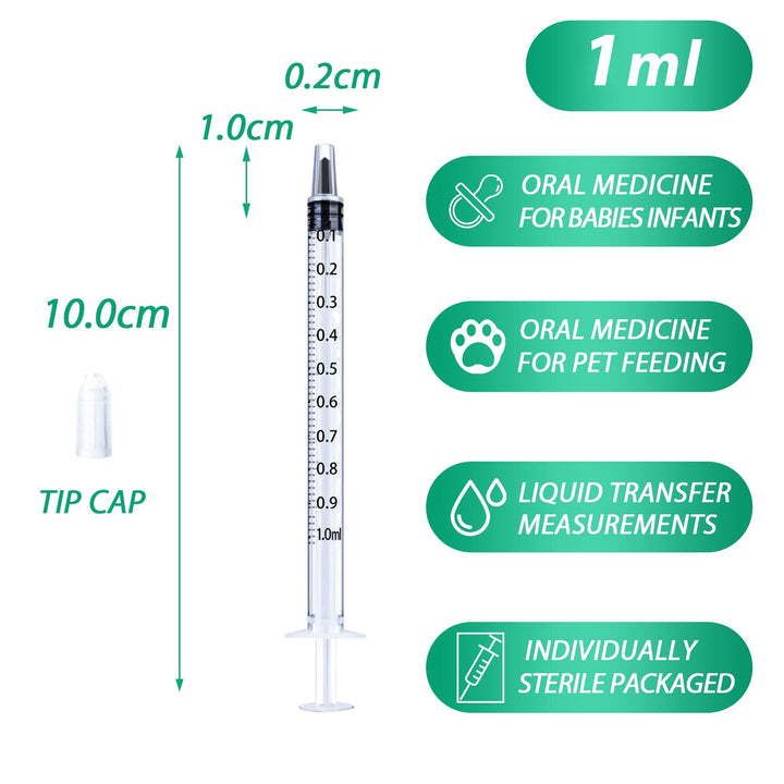 HiMo Syringe with Cap, 3 Count
