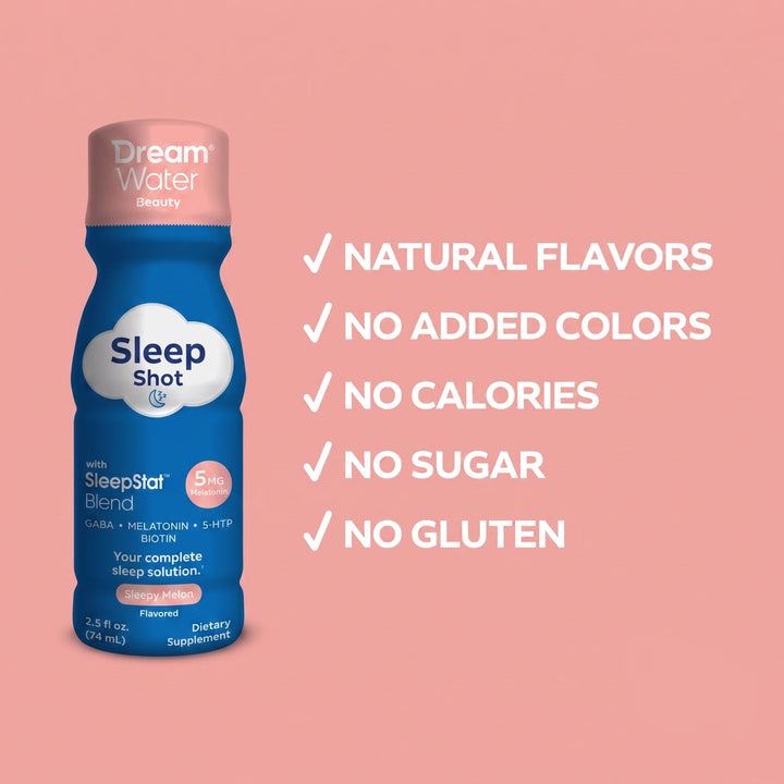 Dream Water Sleep Aid Drink Supplement, Zen Tonic, 5 mg, 2.5 fl oz, 12 Count