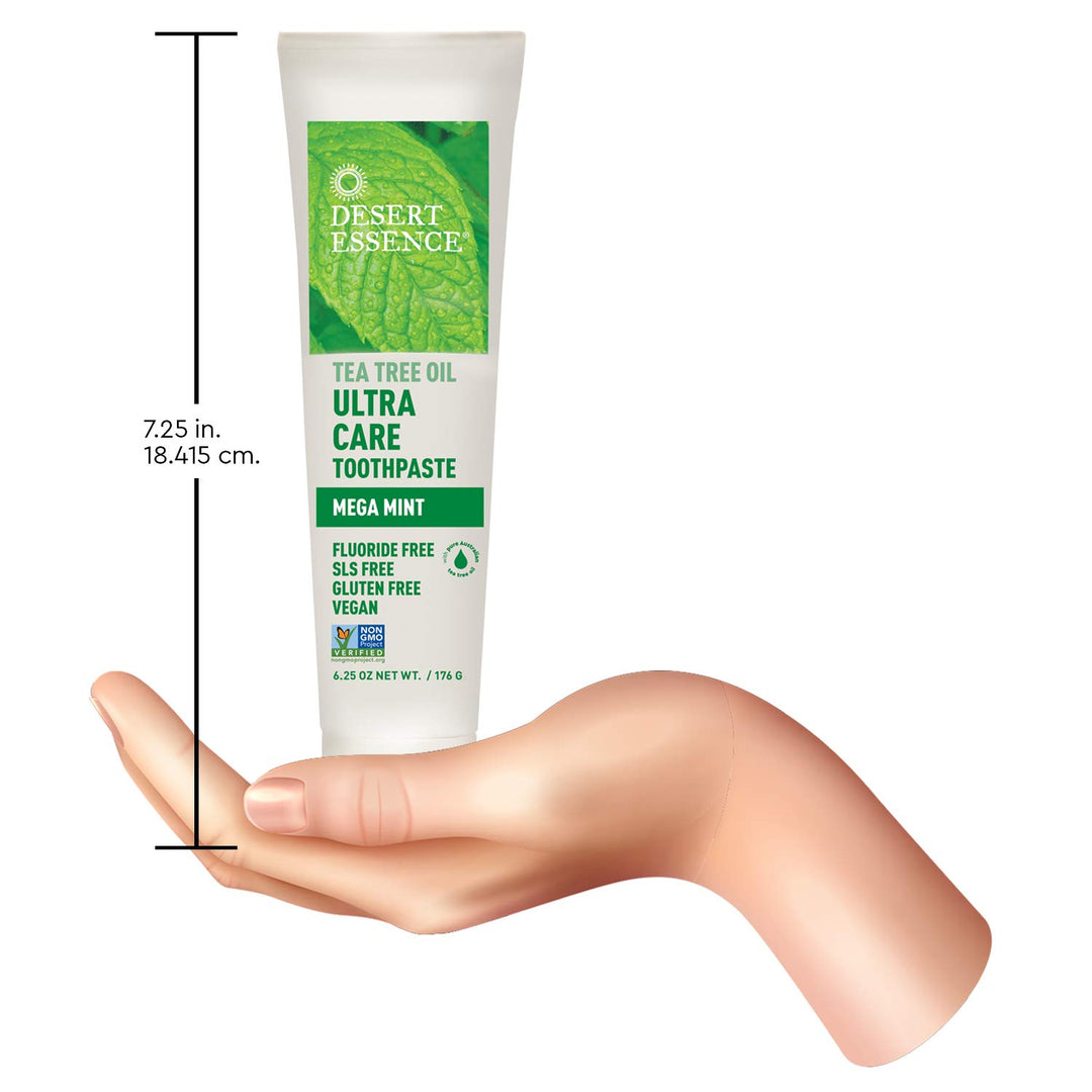 Desert Essence Ultra Care Toothpaste, Mega Mint, 6.25 oz