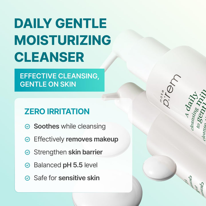 MAKEP:REM Safe Me Relief Moisture Cleansing Milk, 6.76 fl oz