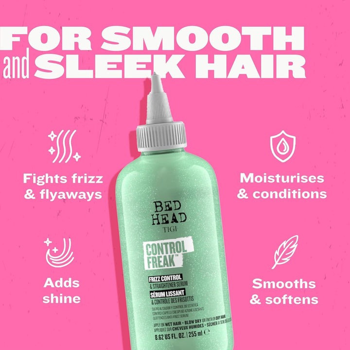 TIGI Control Freak Hair Serum For Curly Or Frizzy Hair, 8.62 fl oz