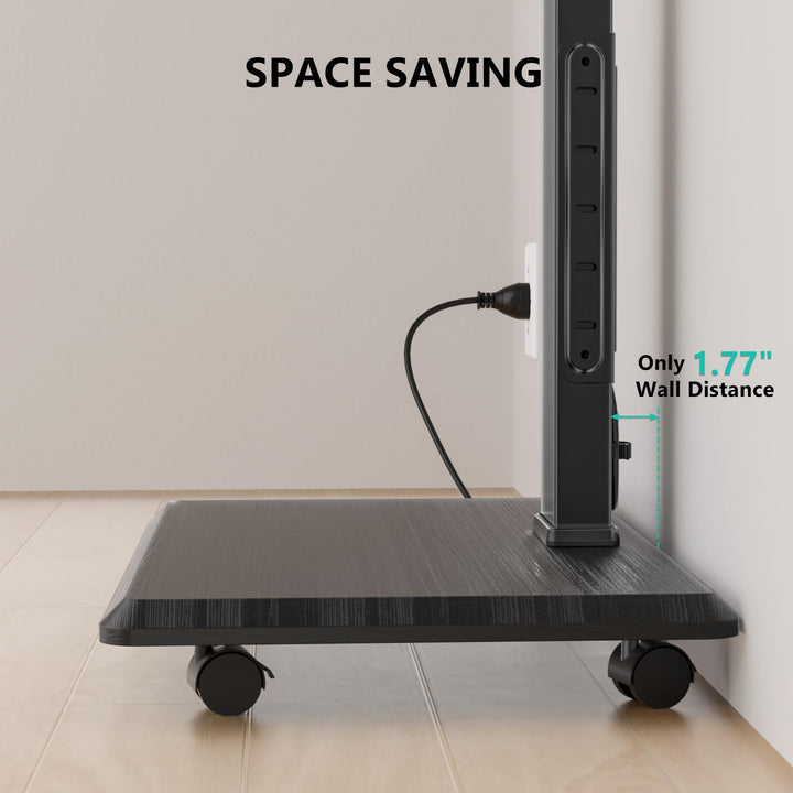 WALI Floor TV Stand, Black, 32-75 in