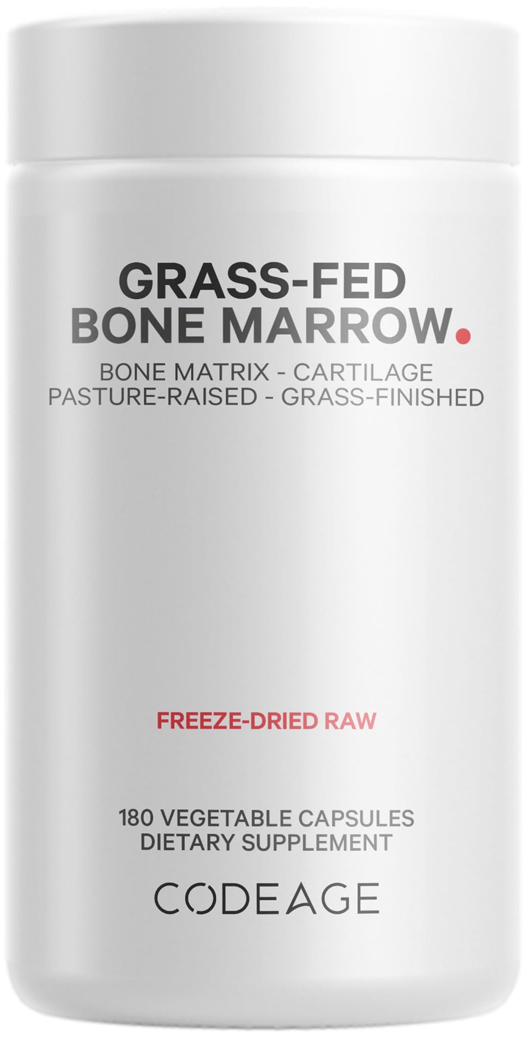 Codeage Grass-Fed Bone Marrow Supplement, 1500 mg, 180 Count