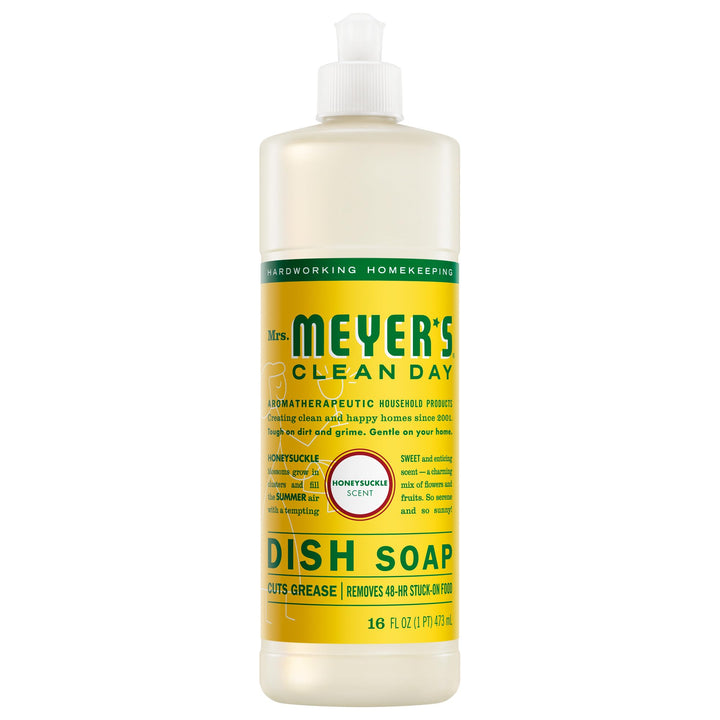 Mrs. MEYER'S Clean Day Liquid Dish Soap, Honeysuckle, 16 fl oz