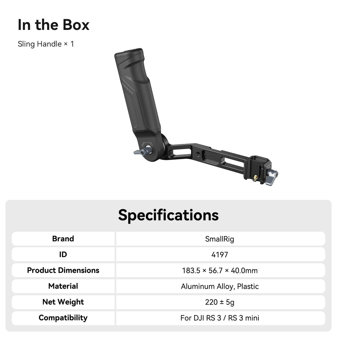 SmallRig Sling Handgrip for DJI RS 4 Mini and RS 3 Mini, 4197