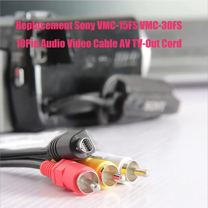 Tobysome Replacement AV Cable for Sony Handycam, 1.2 m