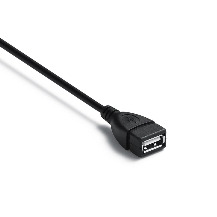 YOUOWO USB 2.0 Cable, A Female to B Male, Black, 2 Count
