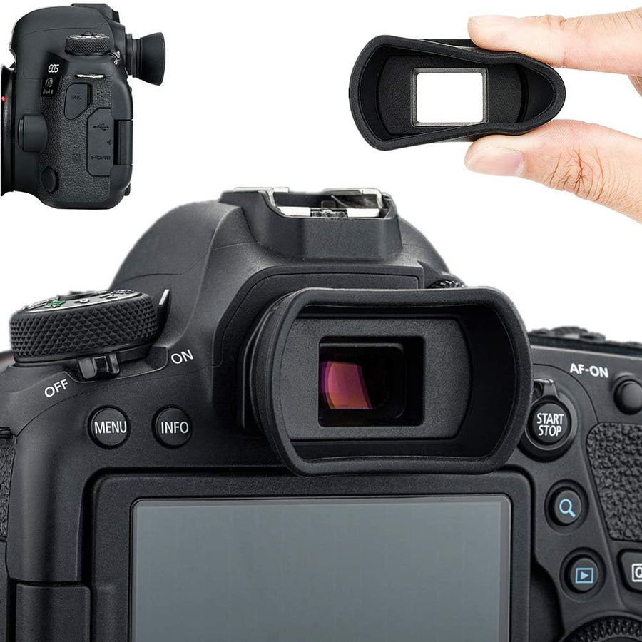 Kiorafoto Soft Silicone Camera Viewfinder Eyecup for Canon EOS