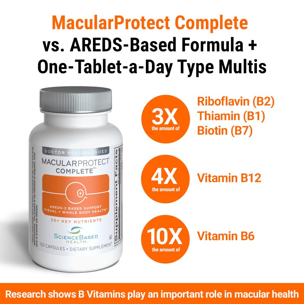 ScienceBased Health MacularProtect Complete AREDS 2 + Multivitamin, 120 Count