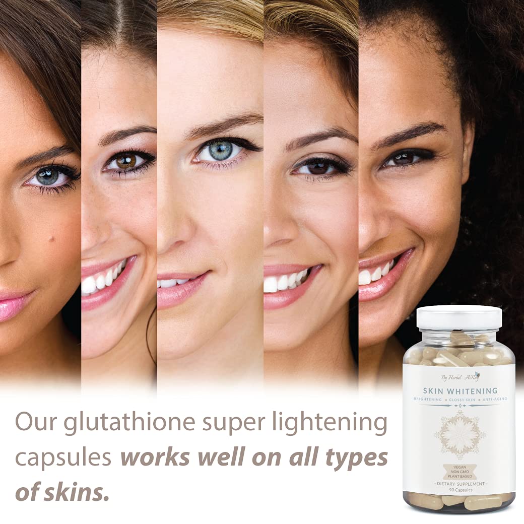 Herbal-avRay Glutathione Collagen Capsules, 90 Count