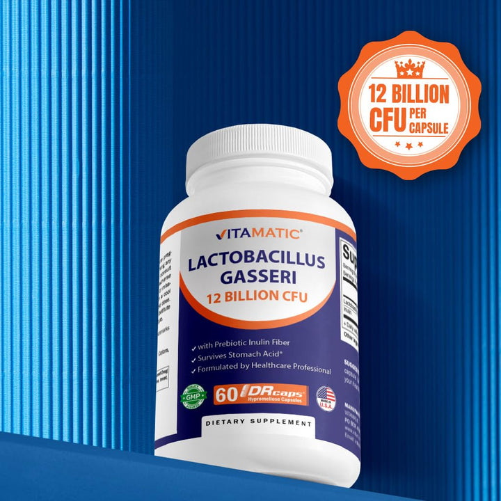 Vitamatic Lactobacillus Gasseri, 12 Billion CFU, 60 Count