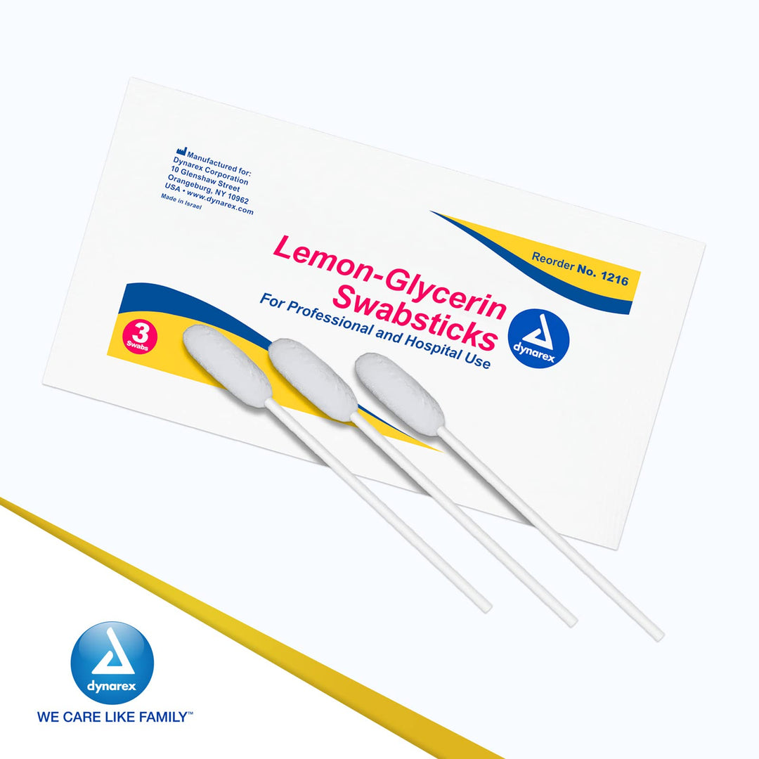 Dynarex Lemon-Glycerin Swabsticks, 75 Count