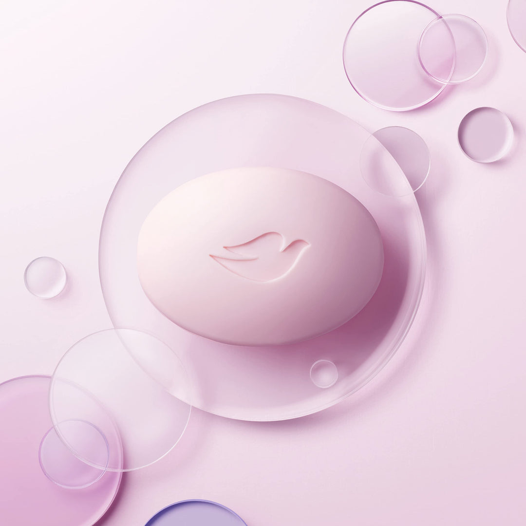 Dove Beauty Bar Gentle Skin Cleanser, Pink, 4 Bars
