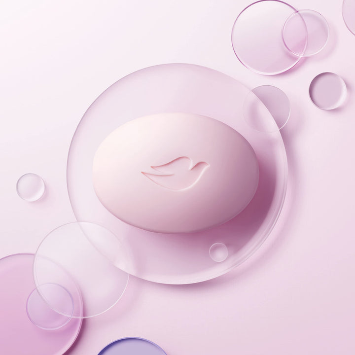 Dove Beauty Bar Gentle Skin Cleanser, Pink, 4 Bars