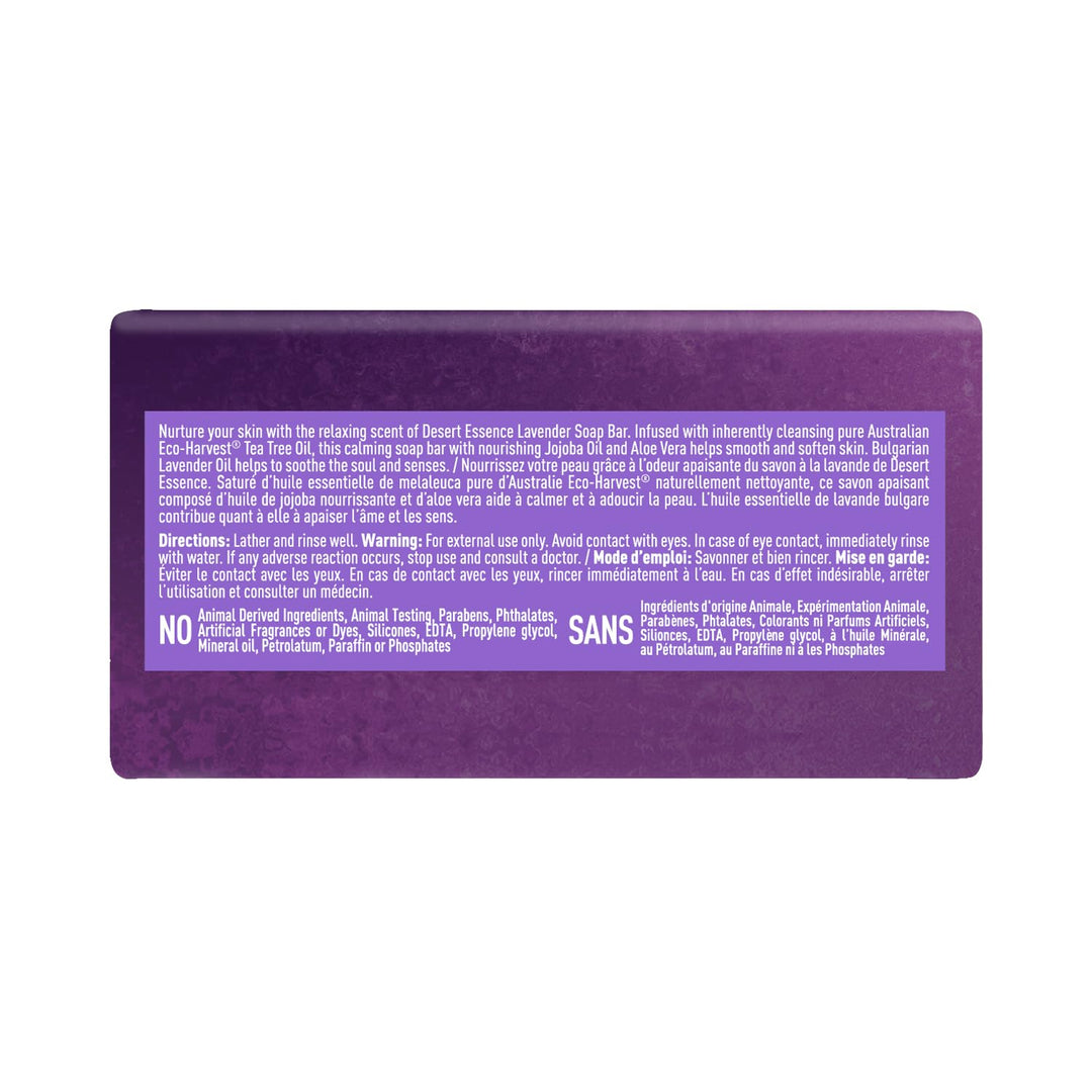 Desert Essence Lavender Soap Bar, Lavender, 5 oz