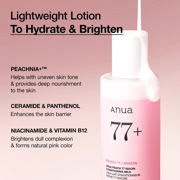 ANUA Peach Niacinamide Conditioning Lotion, 5.07 fl oz