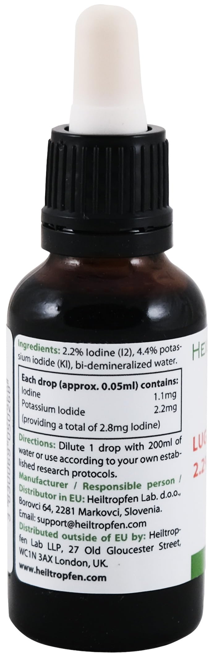 Heiltropfen Lugol's Iodine Solution, 2.2%, 30 ml
