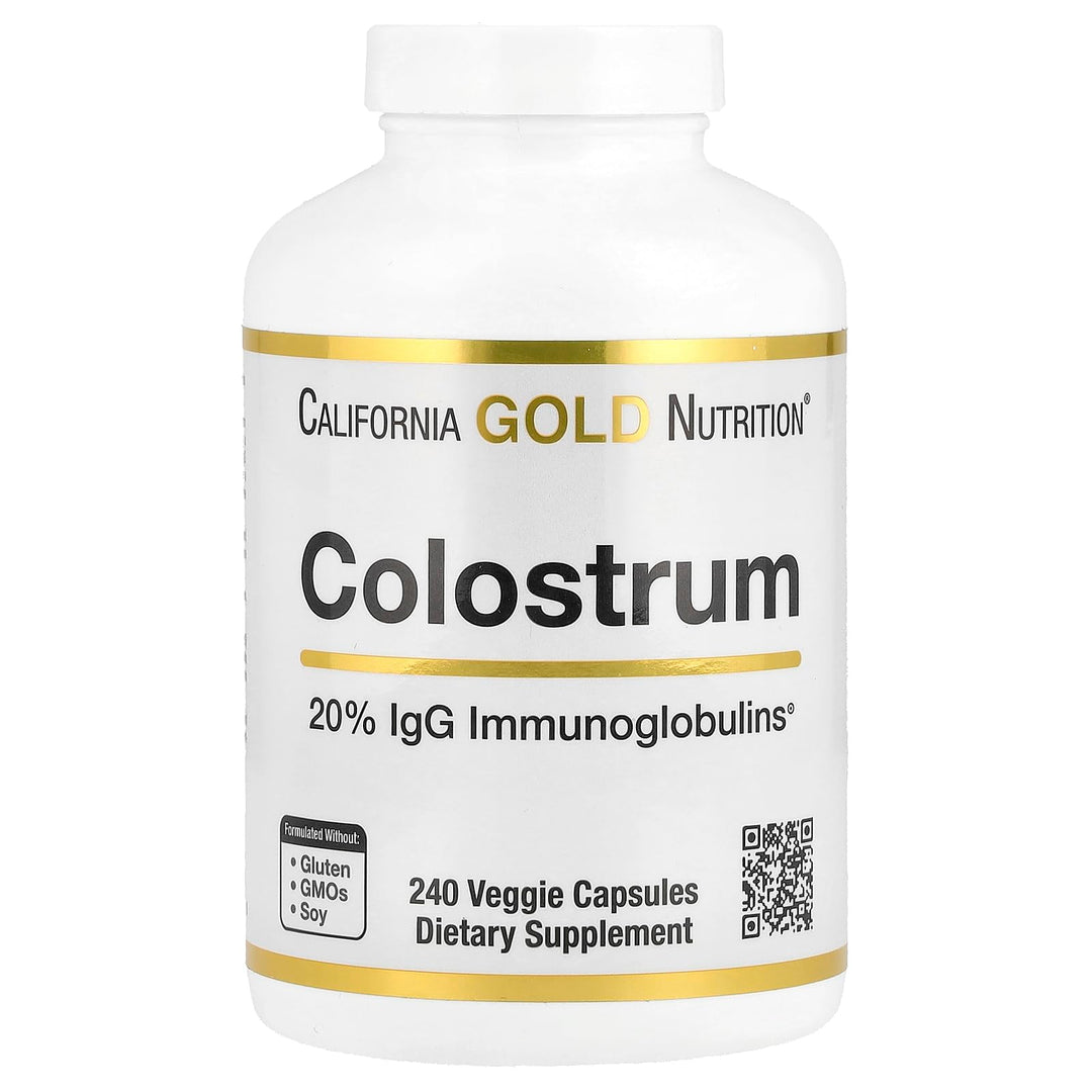 California Gold Nutrition Colostrum Concentrated Bovine Pre-Milk Supplement, 240 Count
