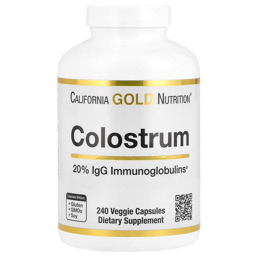 California Gold Nutrition Colostrum Concentrated Bovine Pre-Milk Supplement, 240 Count