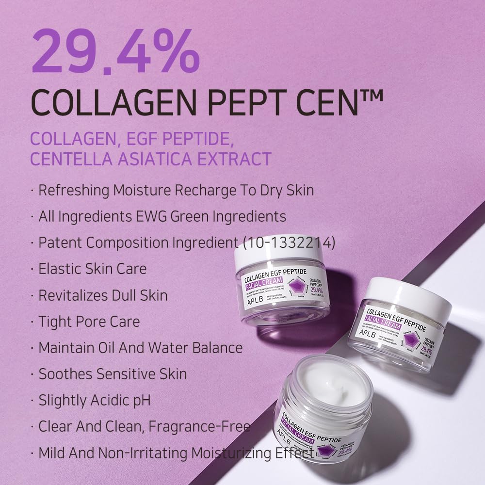 APLB Collagen EGF Peptide Facial Cream, 1.86 fl oz