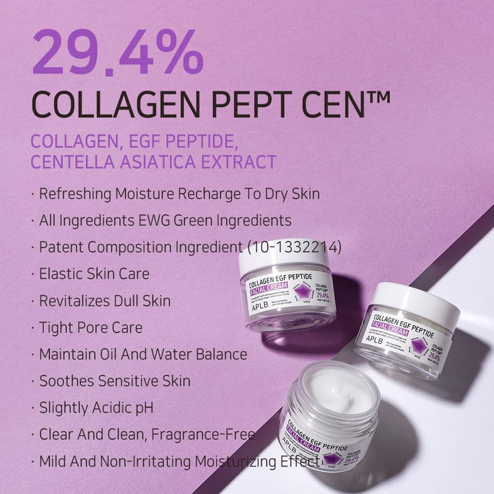 APLB Collagen EGF Peptide Facial Cream, 1.86 fl oz
