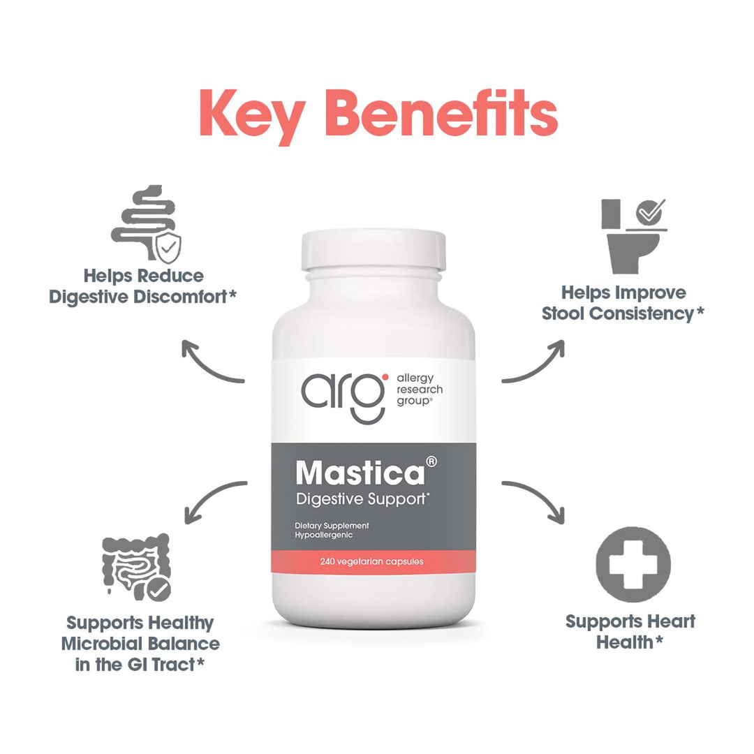 Allergy Research Group Mastica Chios Gum Mastic, 240 Count