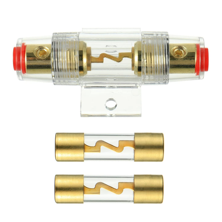 BOJACK Inline AGU Fuse Holder And Glass Fuse, 100A, 1 Count