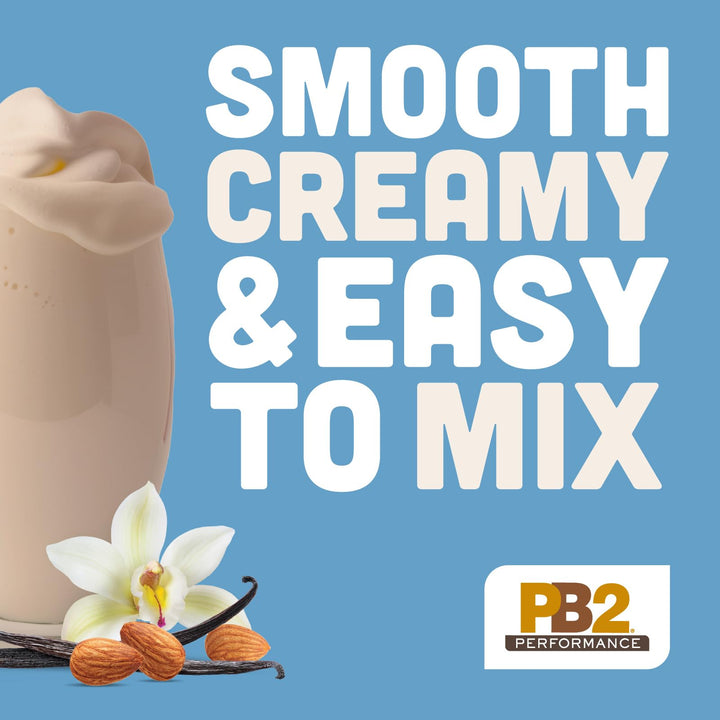 PB2 Performance Almond Plant Based Vegan Protein Powder, Almond with Madagascar Vanilla, 1 lb