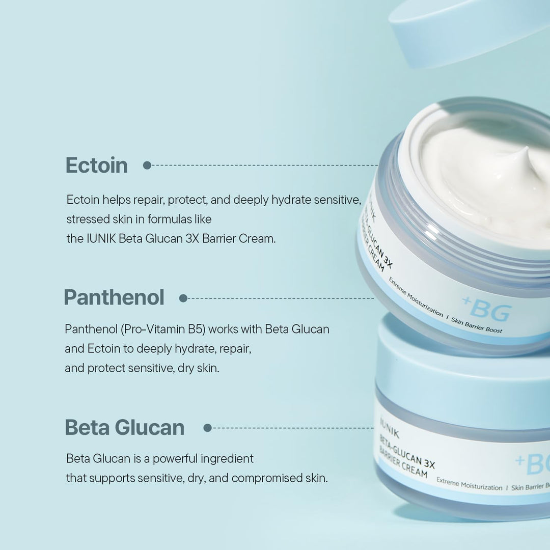 IUNIK Beta-Glucan 3X Barrier Cream, 1.69 fl oz