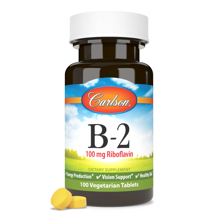 Carlson B-2 Riboflavin, 100 mg, 100 Count