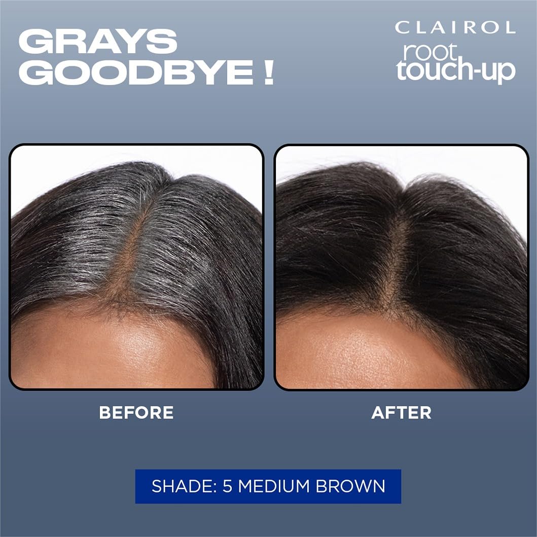 Clairol Nice n Easy Root Touch-Up Permanent Color, Medium Brown, 1 Count