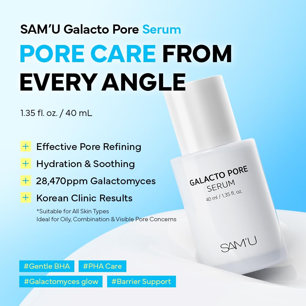 SAM'U Galacto Pore Serum, 1.35 fl oz