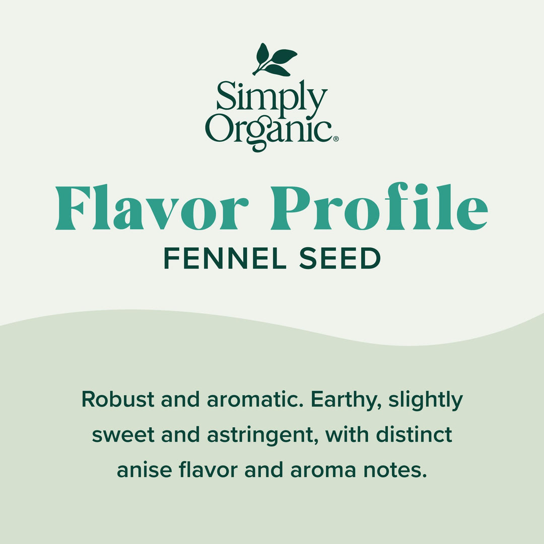 Simply Organic Fennel Seed, 1.9 oz