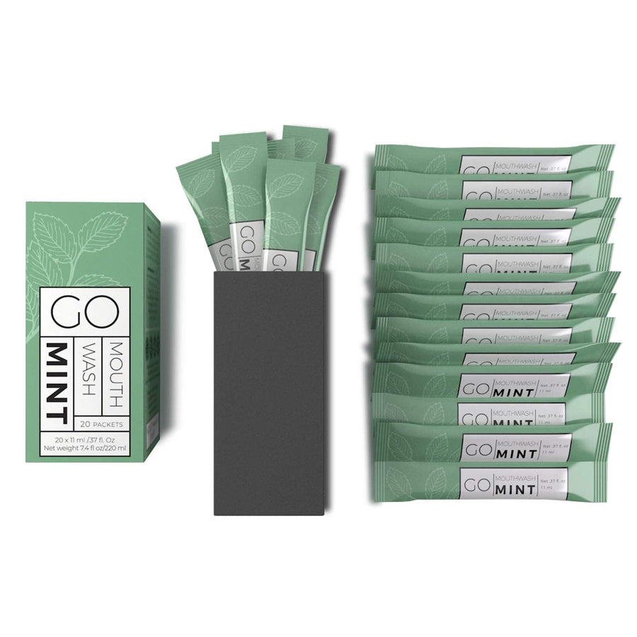 Go Essentials Mouthwash Packets, Mint, 20 Count