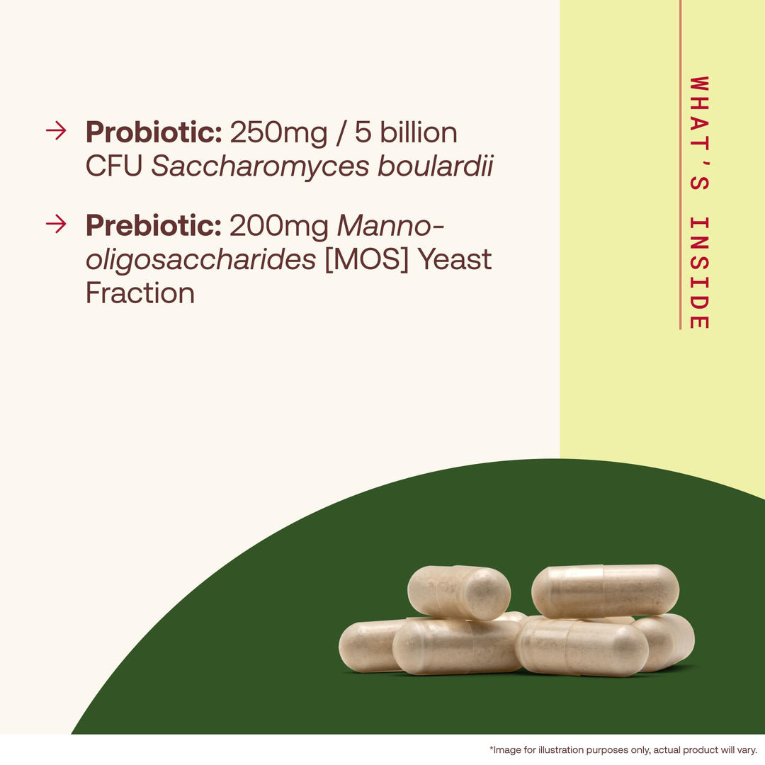 Jarrow Formulas Saccharomyces Boulardii & MOS, 90 Count