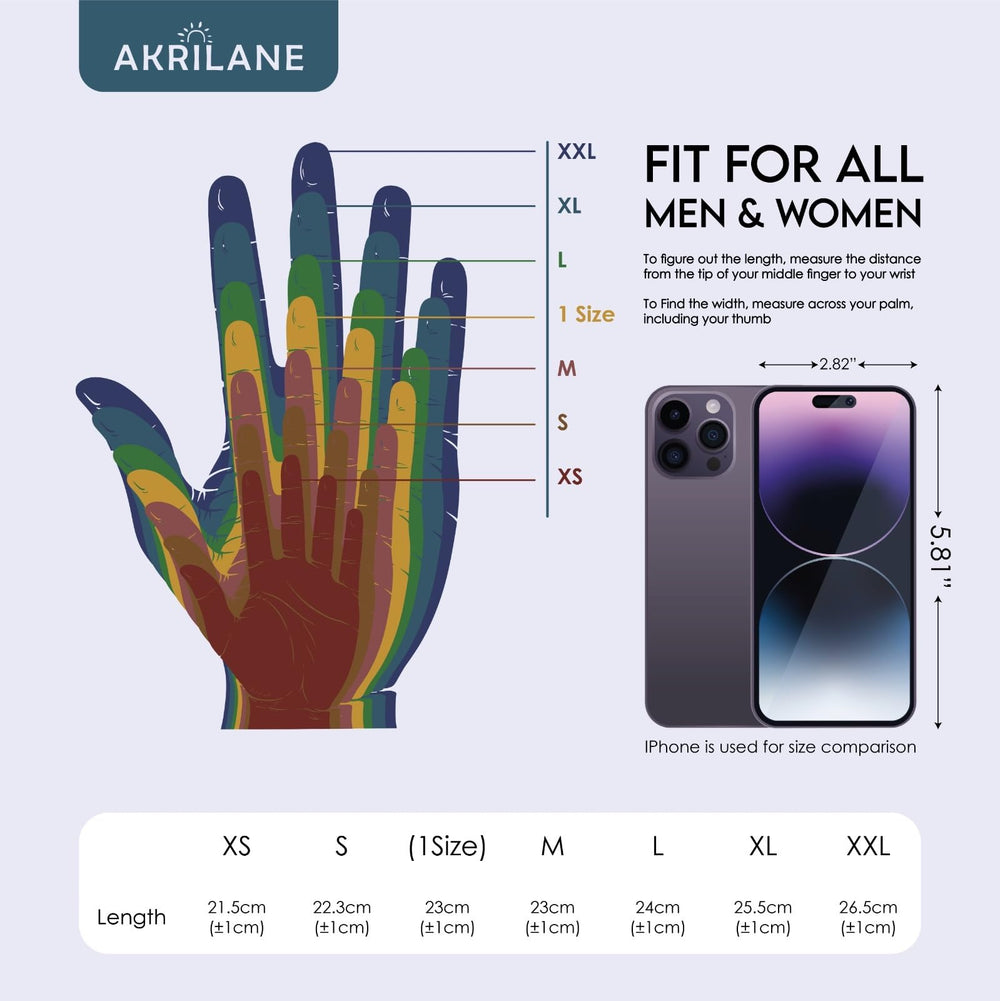 AKRILANE Cotton Gloves, 5 Pairs