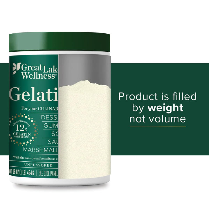 Great Lakes Wellness Beef Gelatin Powder, Unflavored, 16 oz