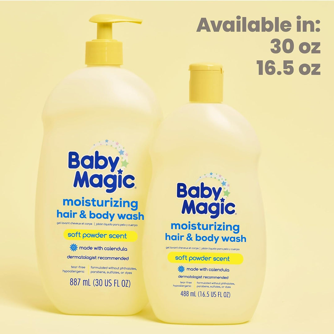 Baby Magic Hair & Body Wash, Soft Powder Scent, 16.5 fl oz