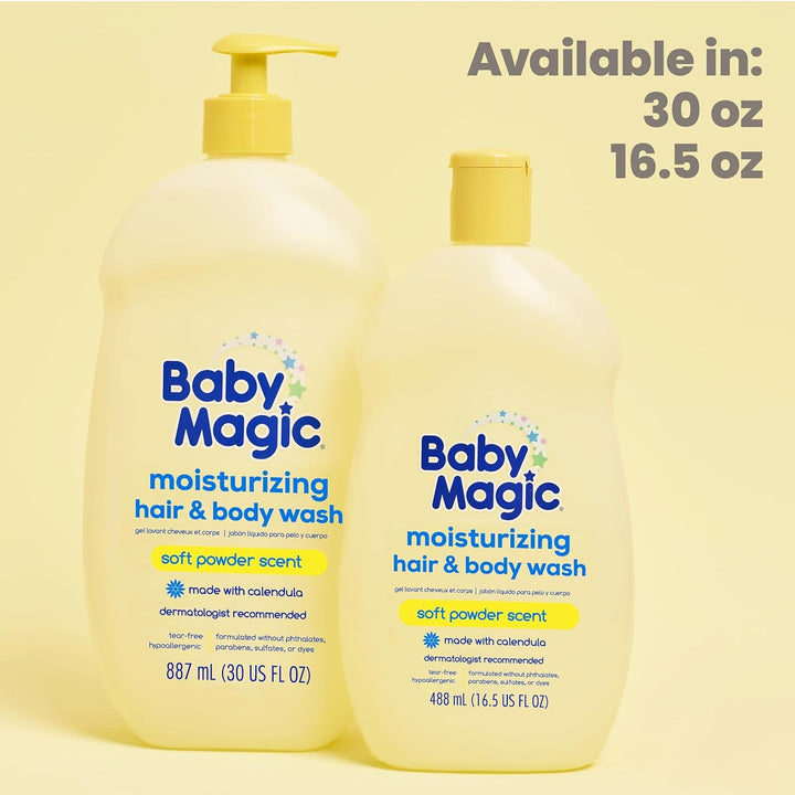 Baby Magic Hair & Body Wash, Soft Powder Scent, 16.5 fl oz