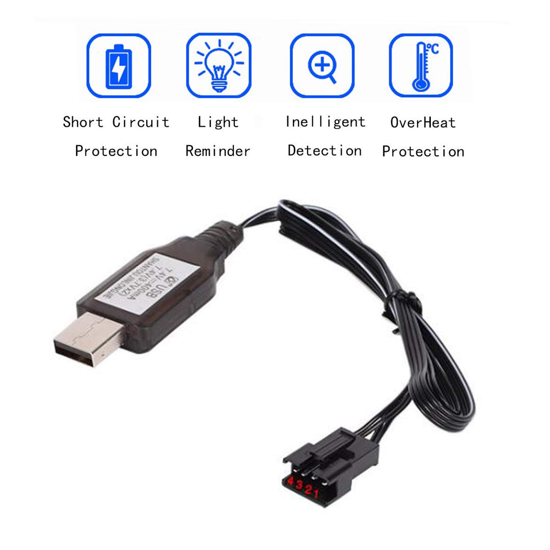 Cecicebb SM-4P USB Charger, 2 Count