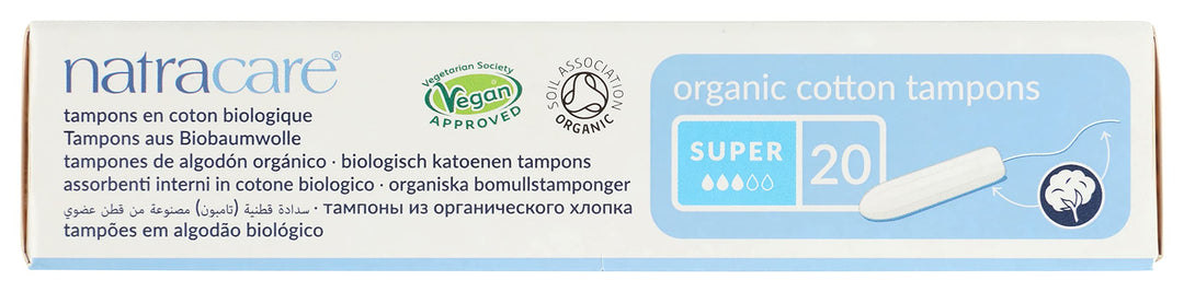 Natracare Tampons, Super, 20 Count