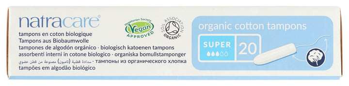 Natracare Tampons, Super, 20 Count