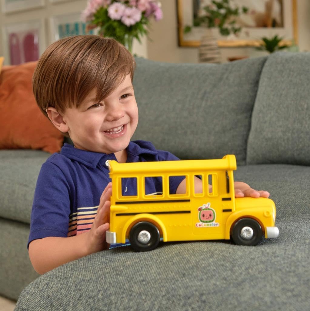 CoComelon Feature Musical Vehicle, Yellow, 1 Count